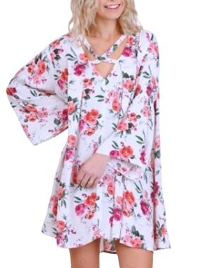 **NWT** Umgee Oversized Floral Print Flowy Dress